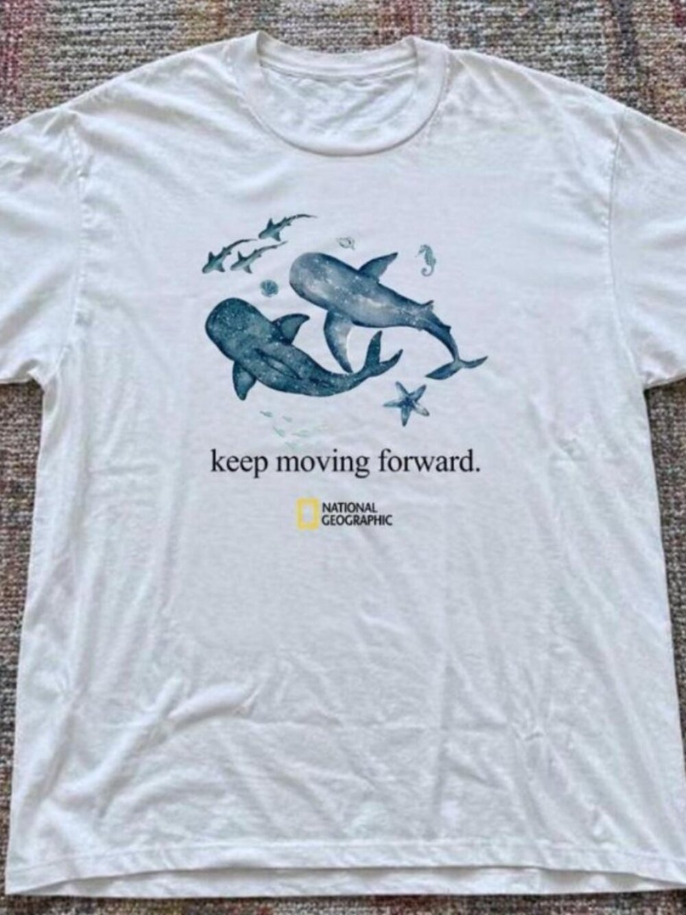 National Geographic white whale t-shirt